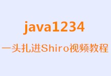 java1234 一头扎进Shiro视频教程 共10讲完整视频下载