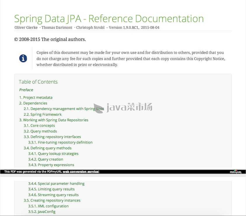 Spring Data JPA Reference Documentation 